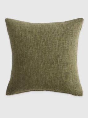 NWT Quince Cotton Slub Pillow Cover in Olive